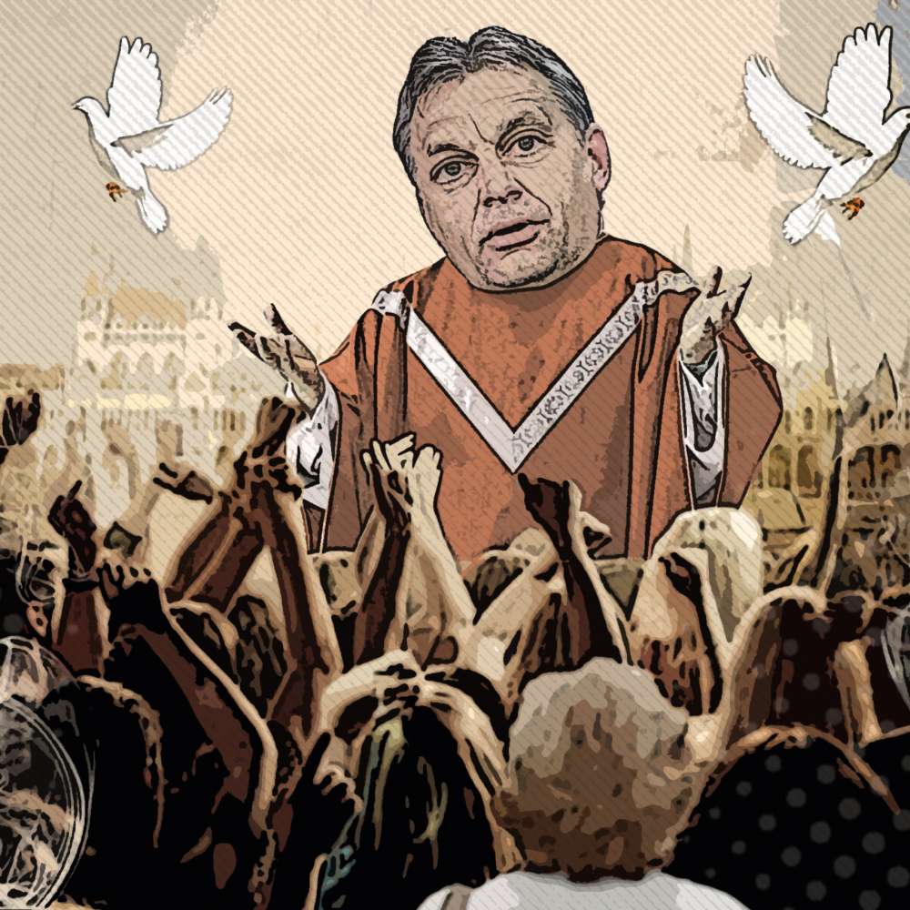 Orbán egy zseni - fanatikus fideszes vetíti a propagandát